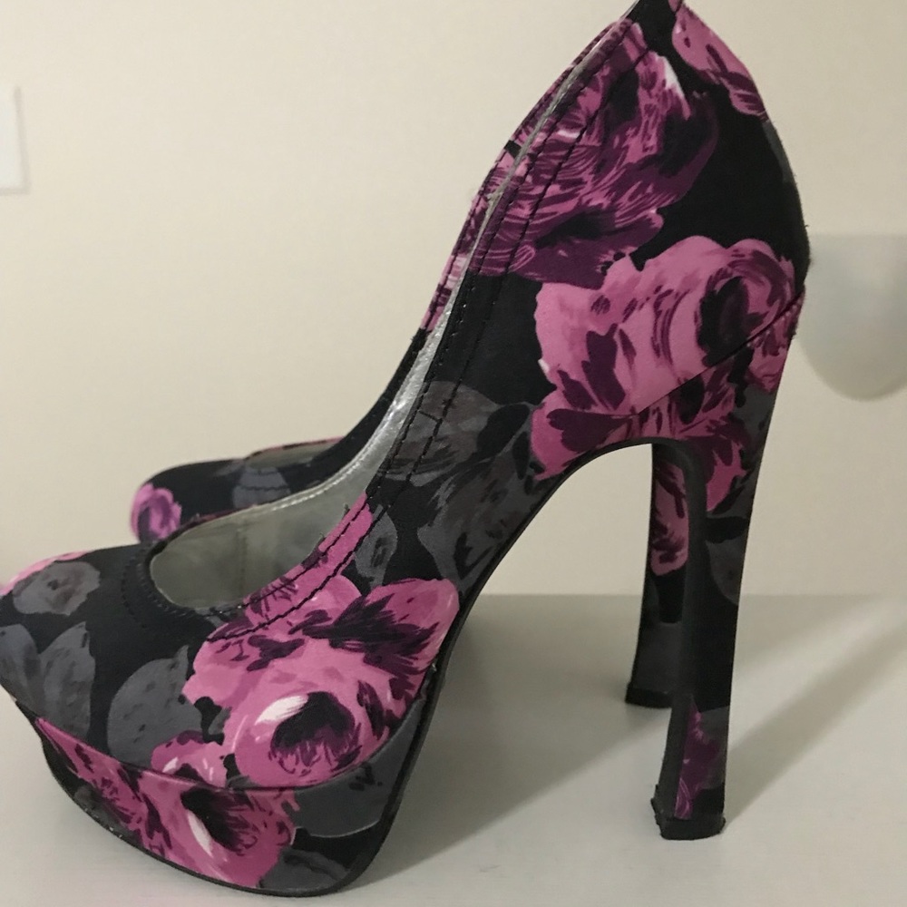 Floral Print Heels